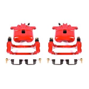 Acura CSX Performance Brake Caliper - Front - PowerStop - Red Powder Coated - Red - `07-`10