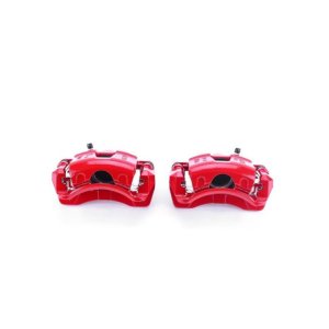 Chevrolet Aveo Brake Calipers - Front - PowerStop - Powder Coated - Red - `04-`11