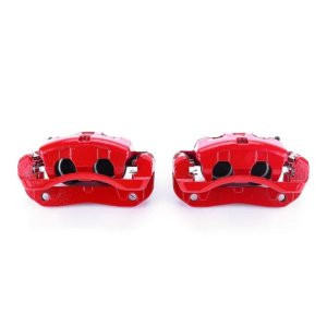 Acura MDX Brake Calipers - Front - PowerStop - Powder Coated - Red - `03-`06