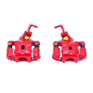 Hyundai Elantra Brake Calipers - Rear - PowerStop - Powder Coated - Red - `01-`05
