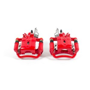 Infiniti I30 Brake Calipers - Rear - PowerStop - Powder Coated - Red - 2001