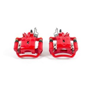 Infiniti I30 Brake Calipers - Rear - PowerStop - Powder Coated - Red - 2001