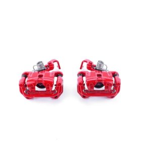 Mazda 6 Brake Calipers - Rear - PowerStop - Powder Coated - Red - `03-`05