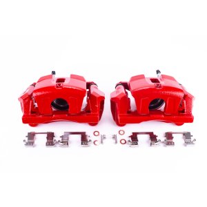 Lexus RX330 Brake Calipers (2) - Front - PowerStop - Powder Coated - Red - `04-`06