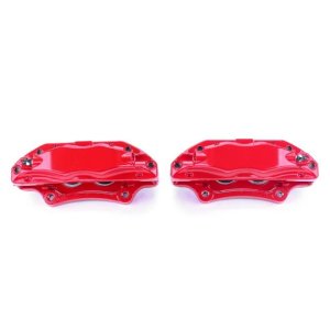 Acura TL Brake Calipers - Front - PowerStop - Powder Coated - Red - `04-`08