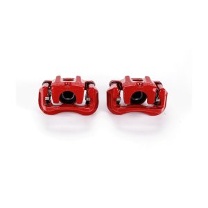 Toyota Highlander Brake Calipers - Rear - PowerStop - Powder Coated - Red - `04-`07