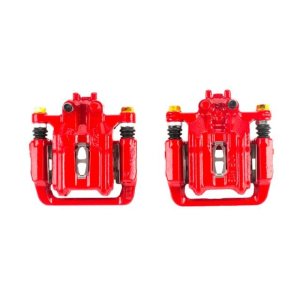 Honda CR-V Brake Calipers - Rear - PowerStop - Powder Coated - Red - `07-`11