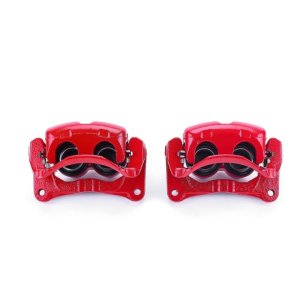 Mitsubishi Endeavor Brake Calipers - Front - PowerStop - Red Powder Coated Caliper - Red - `04-`11