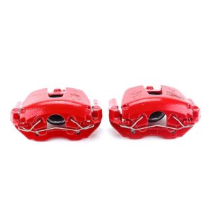 Mazda 3 Brake Calipers - Front - PowerStop - Powder Coated, Floating with Bracket - Red - `08-`13 Mazda 3 Brake Calipers - Front - PowerStop - Powder Coated, Floating with Bracket - Red - `08-`13