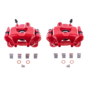 Scion tC Brake Calipers - Rear - PowerStop - High-Temp Powder Coated - Red - `05-`10