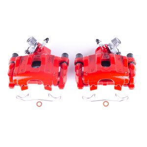 Mazda 3 Brake Calipers (2) - Rear - PowerStop - High-Temp Red Powder Coated - Red - `04-`13