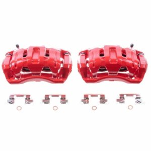 Acura RDX Brake Calipers - Front - PowerStop - Powder Coated - Red - `07-`12