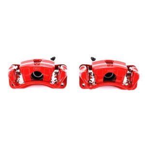 Mitsubishi Eclipse Brake Calipers (2) - Rear - PowerStop - Red Powder Coated - Red - `06-`12