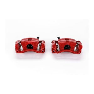Mitsubishi Eclipse Brake Calipers (2) - Rear - PowerStop - Red Powder Coated - Red - `06-`12
