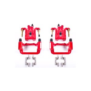 Nissan Pathfinder Brake Calipers (2) - Rear - PowerStop - Powder Coated - Red - `05-`12