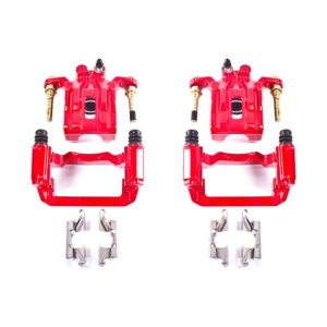 Nissan Pathfinder Brake Calipers (2) - Rear - PowerStop - Powder Coated - Red - `05-`12