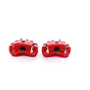Kia Soul Brake Calipers - Front - PowerStop - Powder Coated w/ Brackets - Red - `10-`13