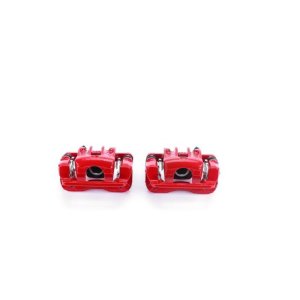 Hyundai Tucson Brake Calipers - Rear - PowerStop - Powder Coated - Red - `05-`09