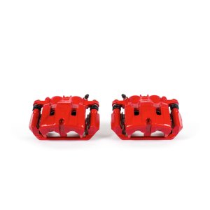 Acura TL Brake Calipers - Front - PowerStop - Powder Coated - Red - `09-`14