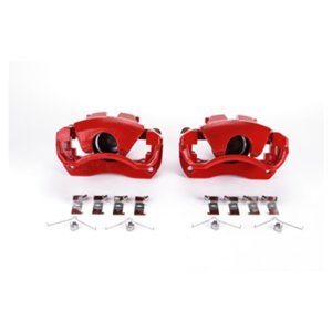 Lexus ES300h Brake Calipers - Front - PowerStop - Powder Coated + Includes Brackets - Red - `13-`17