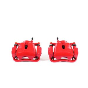 Pontiac Vibe Brake Calipers - Front - PowerStop - Powder Coated - Red - `09-`10