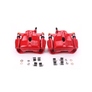 Lexus HS250h Brake Calipers - Front - PowerStop - Powder Coated with Brackets - Red - `10-`12