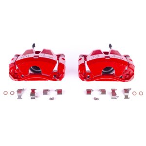 Lexus IS250 Brake Calipers - Front - PowerStop - Powder Coated - Red - `07-`10