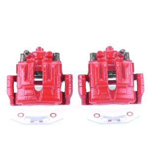 BMW X1 Brake Calipers - Rear - PowerStop - Powder Coated - Red - `13-`15
