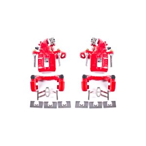 Acura CSX Brake Calipers - Rear - PowerStop - Powder Coated - Red - `06-`11