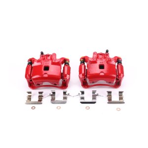 Nissan Sentra Brake Calipers - Front - PowerStop - High-Temp Powder Coated - Red - `07-`18