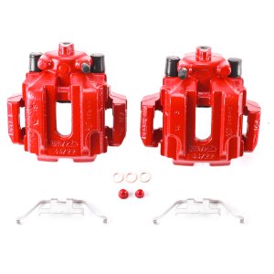 BMW 335i Brake Caliper (2) - Rear - PowerStop - Red Powder Coated - Red - `07-`13 BMW 335i Brake Caliper (2) - Rear - PowerStop - Red Powder Coated - Red - `07-`13