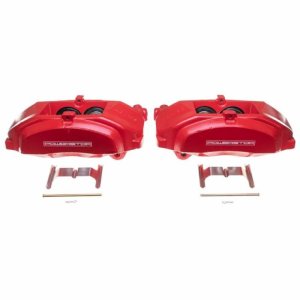 Lexus GS200t Brake Calipers - Front - PowerStop - High-Temp Red Powder Coated - Red - `16-`17