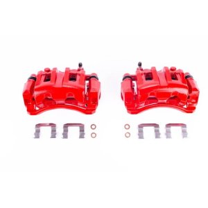 Hyundai Veracruz Brake Calipers - Front - PowerStop - PowerStop Powder Coated - Red - `07-`12