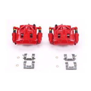 Subaru Tribeca Brake Caliper - Front - PowerStop - Floating with Bracket - Red - `06-`07