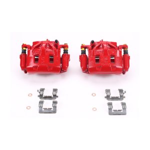 Subaru Tribeca Brake Caliper - Front - PowerStop - Floating with Bracket - Red - `06-`07