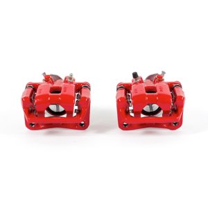 Acura TSX Brake Calipers - Rear - PowerStop - Powder Coated - Red - `09-`14