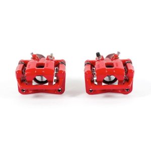 Acura TSX Brake Calipers - Rear - PowerStop - Powder Coated - Red - `09-`14