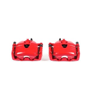 Infiniti G35 Brake Calipers - Front - PowerStop - Powder Coated - Red - `07-`08
