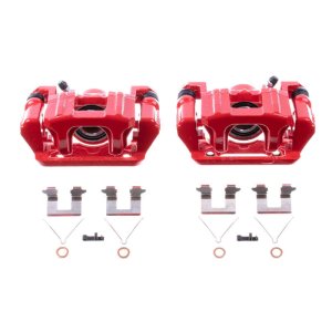 Honda Pilot Brake Calipers - Rear - PowerStop - Powder Coated - Red - `09-`15