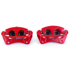 Honda Pilot Brake Calipers - Front - PowerStop - Powder Coated - Red - `09-`15