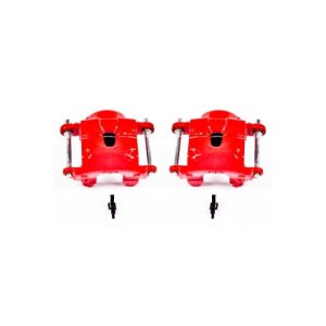 Chevrolet S10 Brake Calipers (2) - Front - PowerStop - High-Temp Red Powder Coated - Red - `82-`03