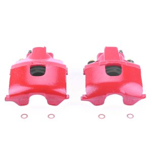 Chrysler 300M Performance Brake Caliper - Front - PowerStop - Red Powder Coated - Red - `99-`04