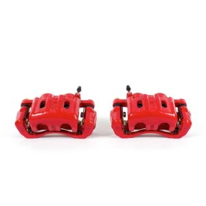 Mitsubishi Eclipse Performance Brake Caliper - Front - PowerStop - Red Powder Coated Calipers - Red - 2000