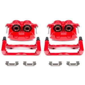 Chevrolet Camaro Brake Calipers - Front - PowerStop - High-Temp Red Powder Coated Calipers - Red - `98-`02 Chevrolet Camaro Brake Calipers - Front - PowerStop - High-Temp Red Powder Coated Calipers - Red - `98-`02