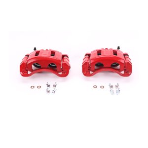 Chevrolet Blazer Brake Calipers (2) - Front - PowerStop - Powder Coated - Red - `98-`05