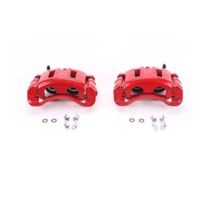 Chevrolet Blazer Brake Calipers (2) - Front - PowerStop - Powder Coated - Red - `98-`05