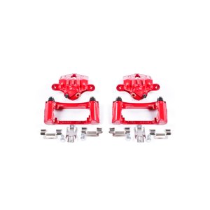 Pontiac Firebird Brake Calipers - Rear - PowerStop - Red Powder Coated - Red - `98-`02