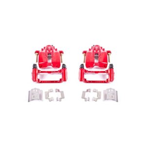 Cadillac XLR Brake Calipers - Rear - PowerStop - High-Temp Red Powder Coated - Red - `04-`05