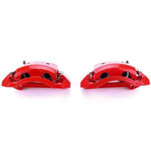 Dodge Ram 2500 Brake Calipers - Front - PowerStop - Powder Coated - Red - `00-`02