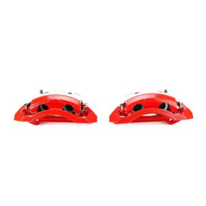 Dodge Ram 2500 Brake Calipers - Front - PowerStop - Powder Coated - Red - `00-`02 Dodge Ram 2500 Brake Calipers - Front - PowerStop - Powder Coated - Red - `00-`02